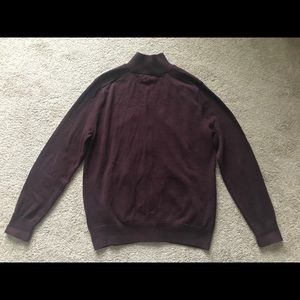 2/$20 Banana Republic Men’s Zip Up Cardigan Large Maroon